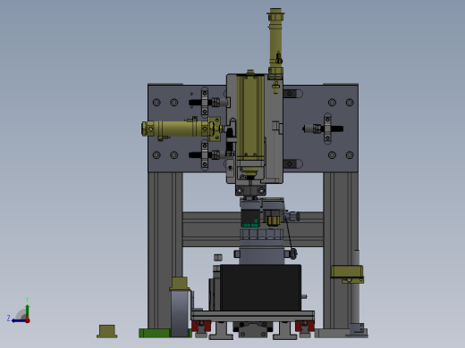汽车大盖组装拧紧检测sw20可编辑右视缩略图