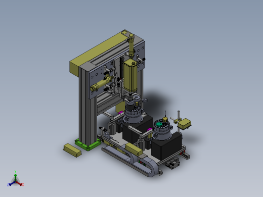 汽车大盖组装拧紧检测sw20可编辑正等轴测缩略图