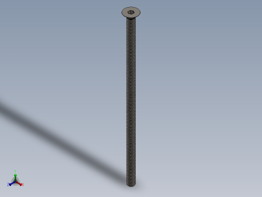 Screw_ISO_10642_M8x190_A2.SLDPRT正等轴测缩略图