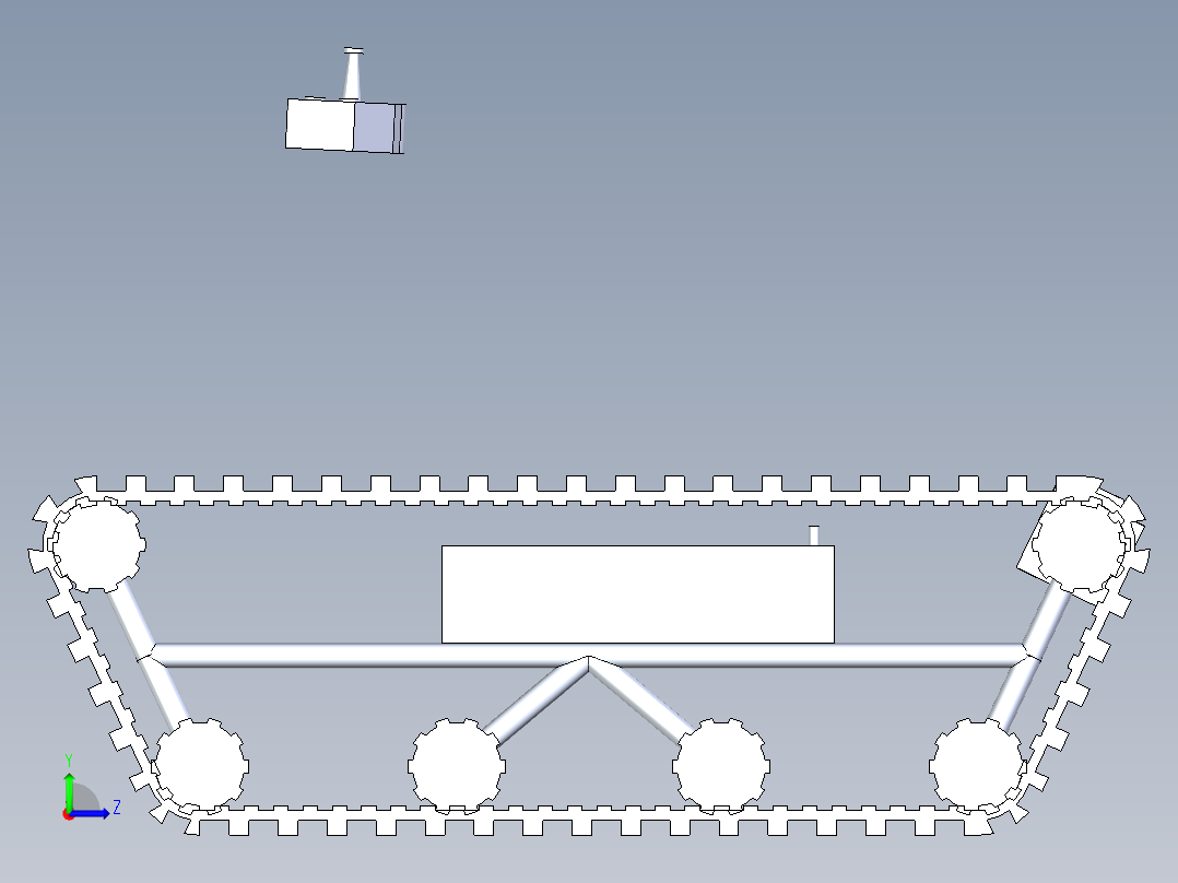B3003374-楼梯轮椅左视图