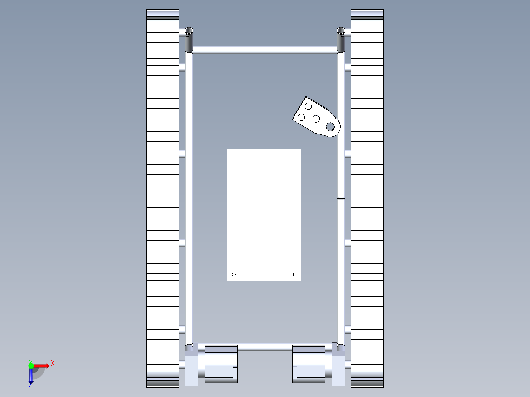 B3003374-楼梯轮椅俯视图