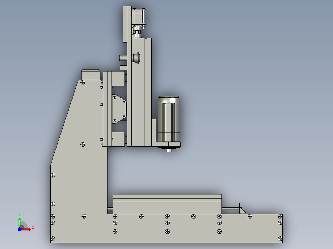 数控铣床3前视图