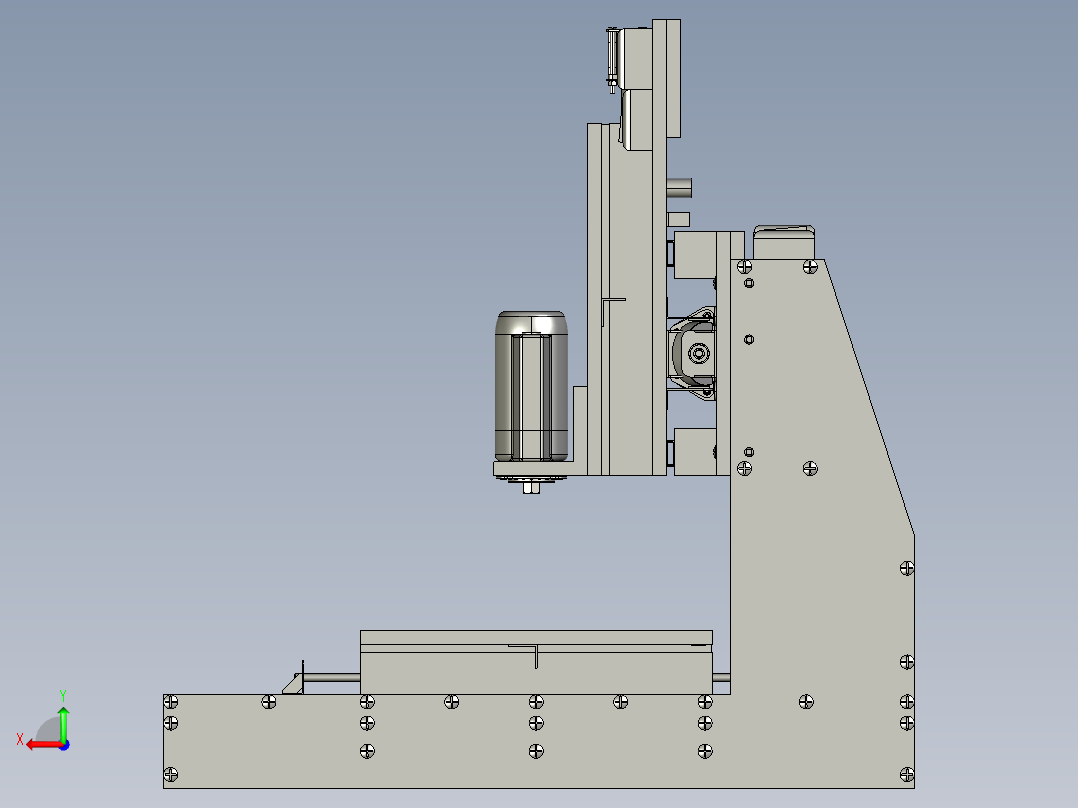 数控铣床3后视图