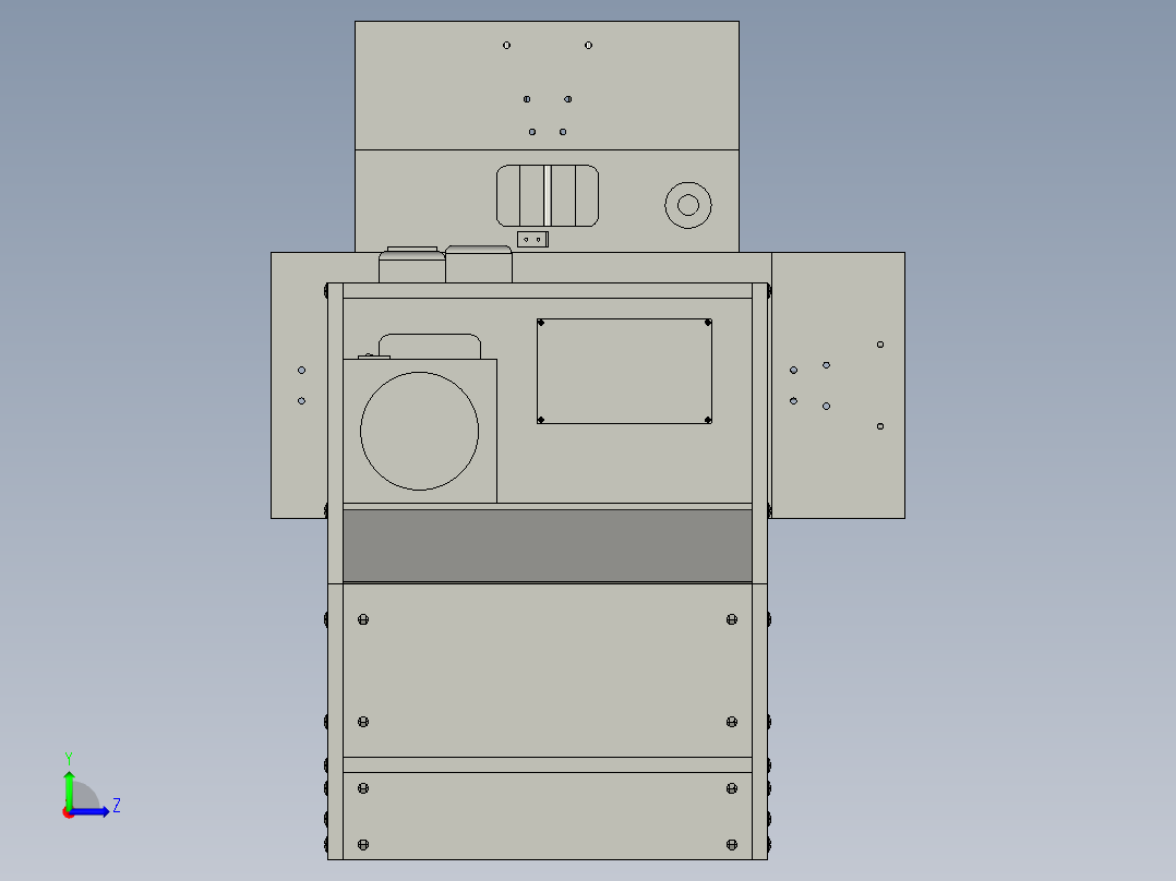 数控铣床3左视图
