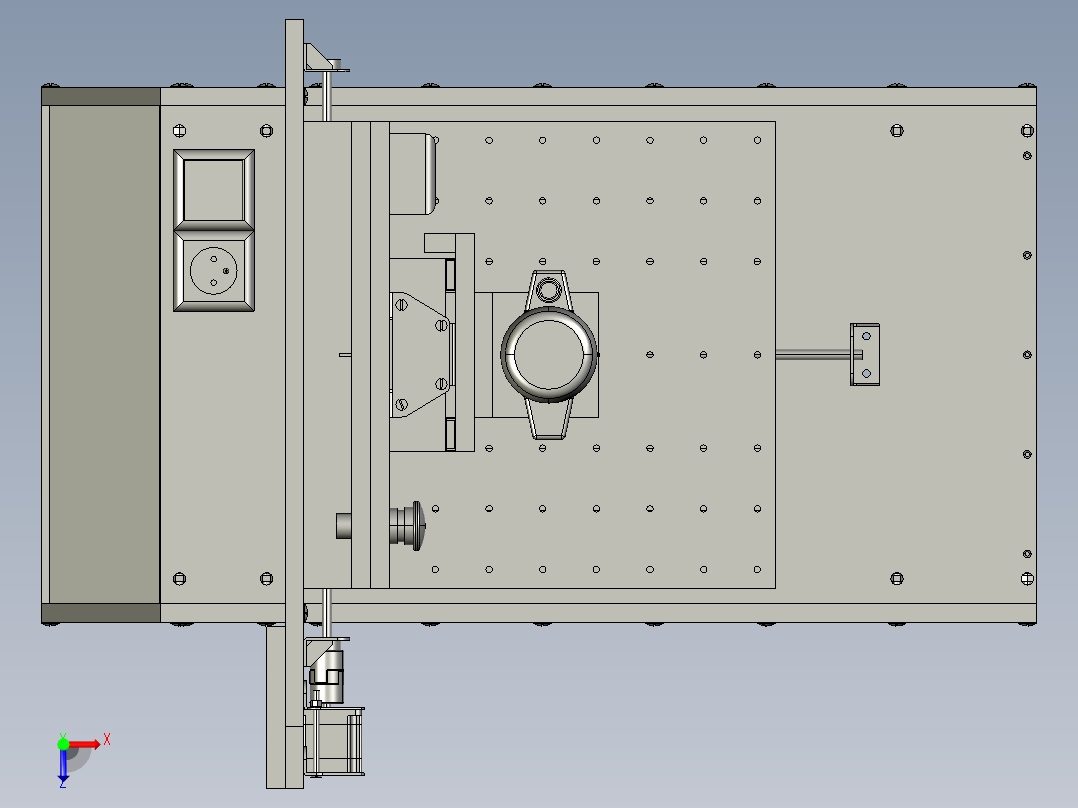 数控铣床3俯视图