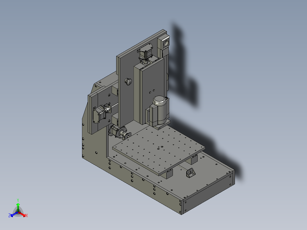 数控铣床3正等轴测图