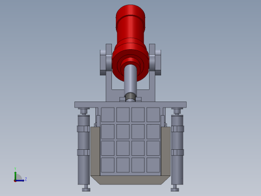 液压操作废铁压机左视缩略图