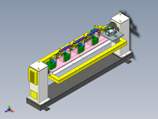 检测工装与变位机机构