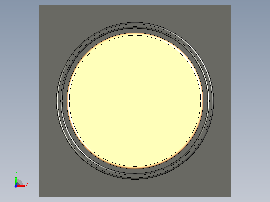 黄指示灯前视图