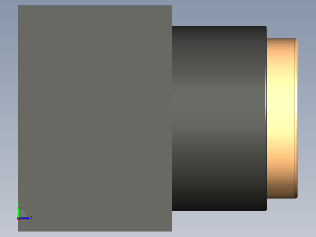 黄指示灯左视图
