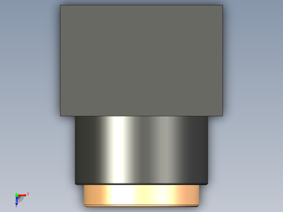 黄指示灯俯视图