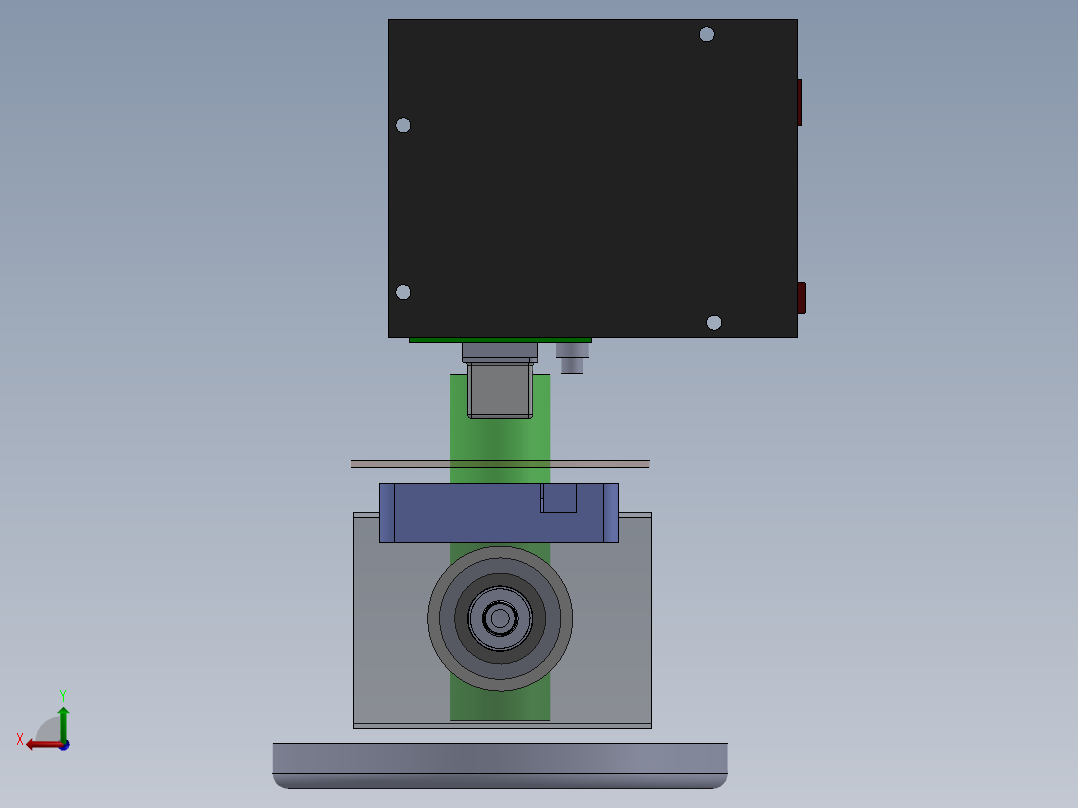 原始拉曼光谱仪后视图