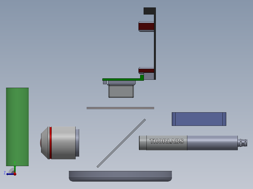 原始拉曼光谱仪右视图