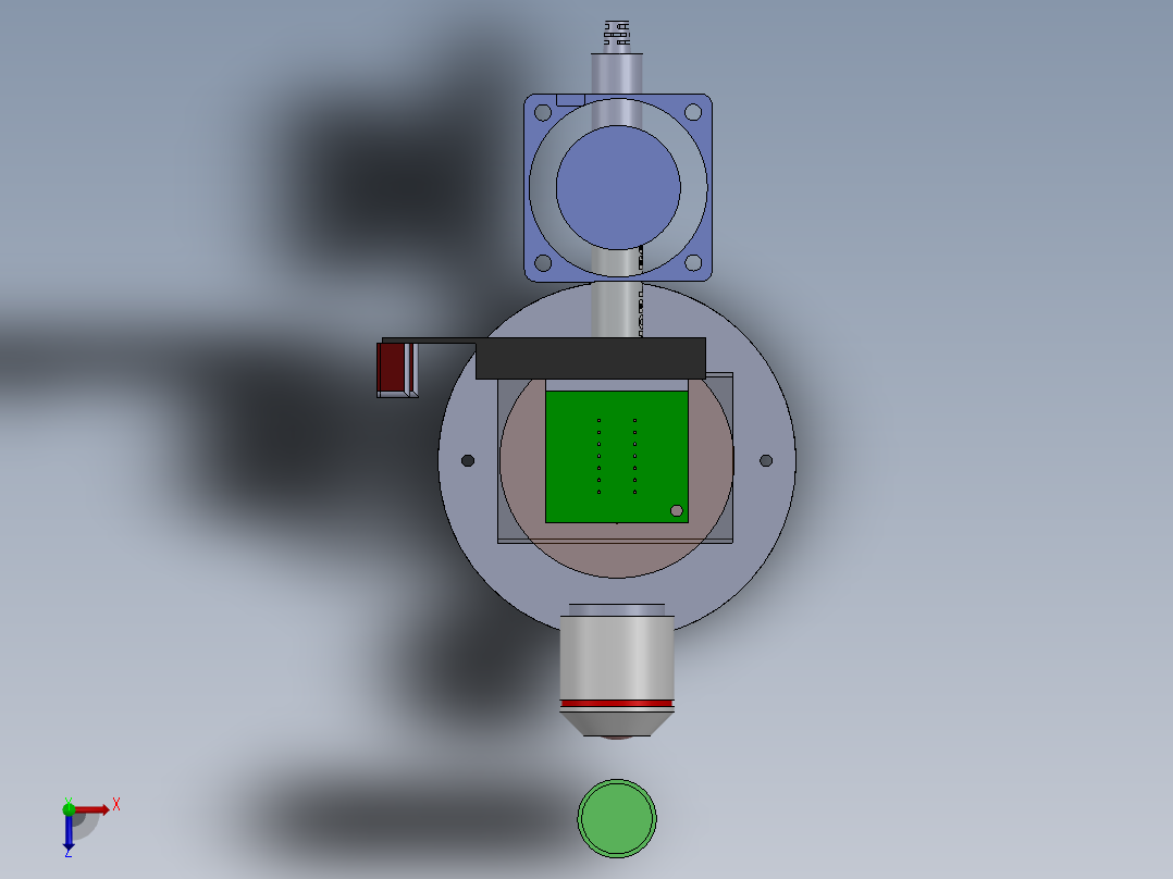 原始拉曼光谱仪俯视图