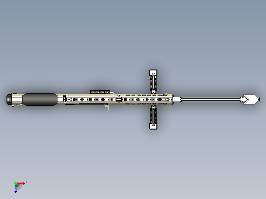 M107建模模型俯视图