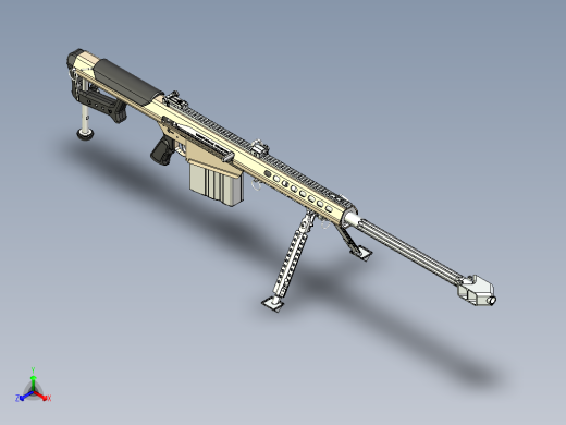 M107建模模型正等轴测缩略图