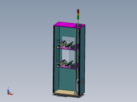 升降机丝杆输送带提升机3D图纸 solidworks设计