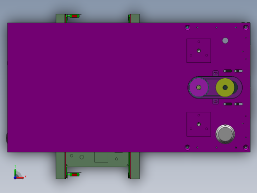 升降机丝杆输送带提升机3D图纸 solidworks设计前视缩略图