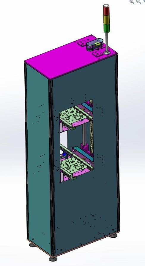 升降机丝杆输送带提升机3D图纸 solidworks设计缩略图