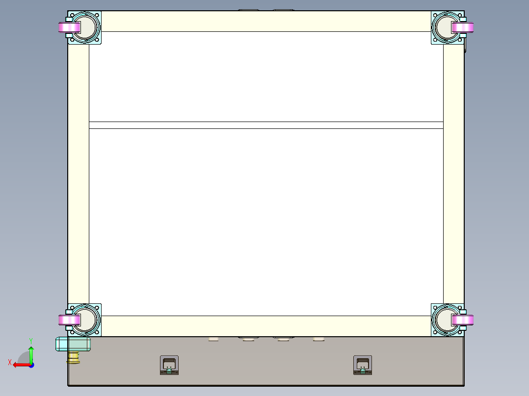 触摸板外观及尺寸检测机后视图