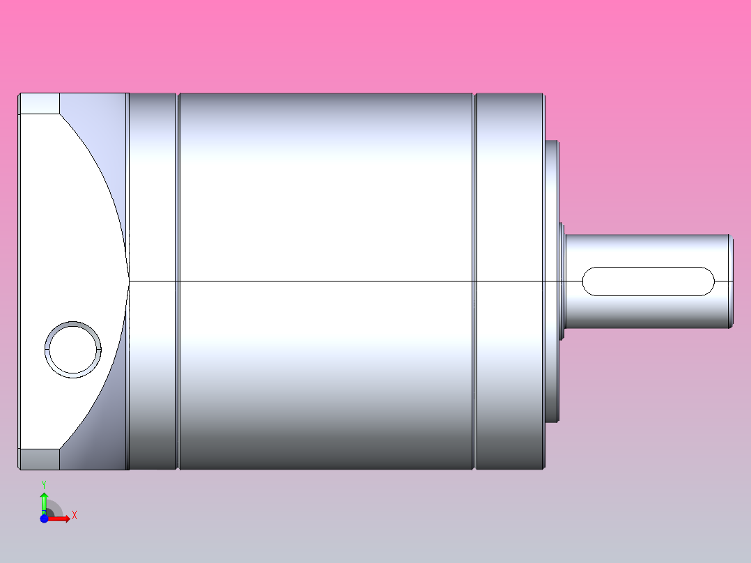 精密行星减速器60ZDWF二级外形图400T2前视图