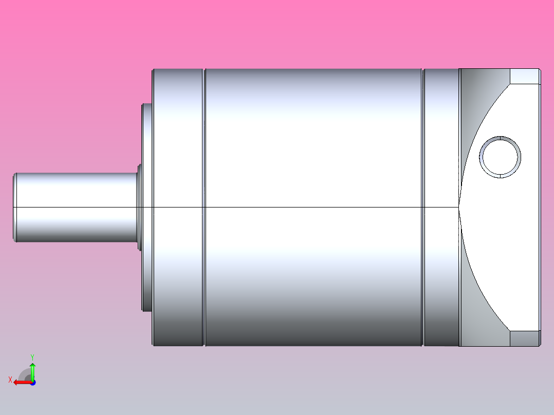 精密行星减速器60ZDWF二级外形图400T2后视图