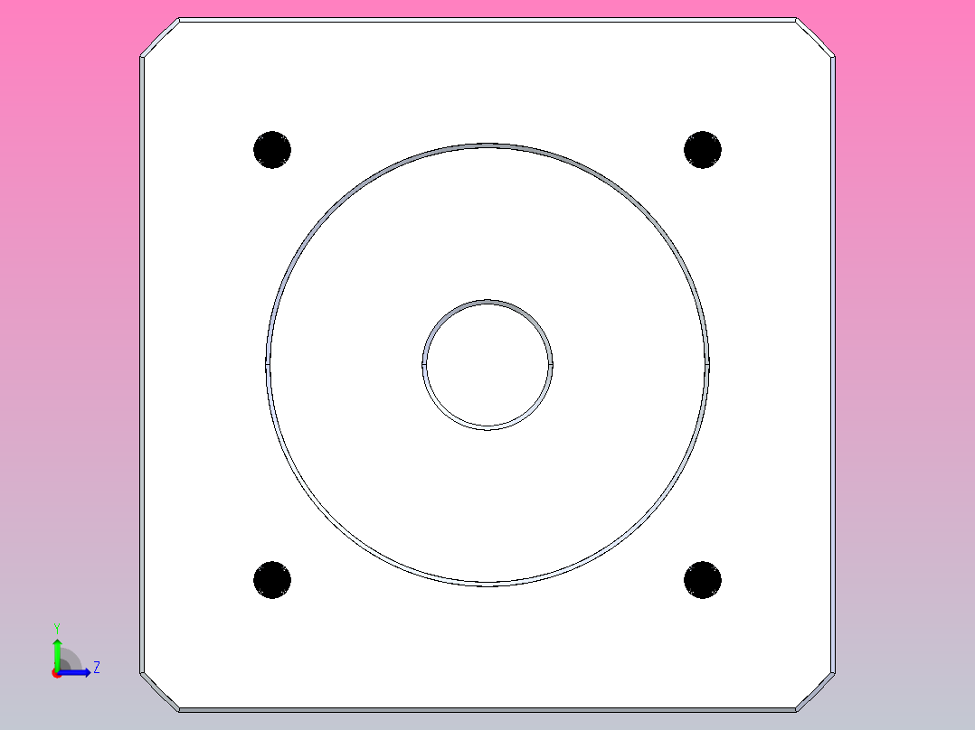 精密行星减速器60ZDWF二级外形图400T2左视图
