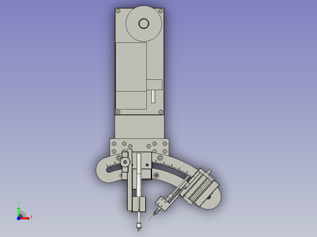 送锡丝轴前视图