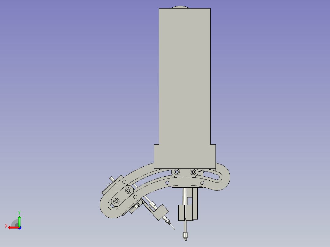 送锡丝轴后视图