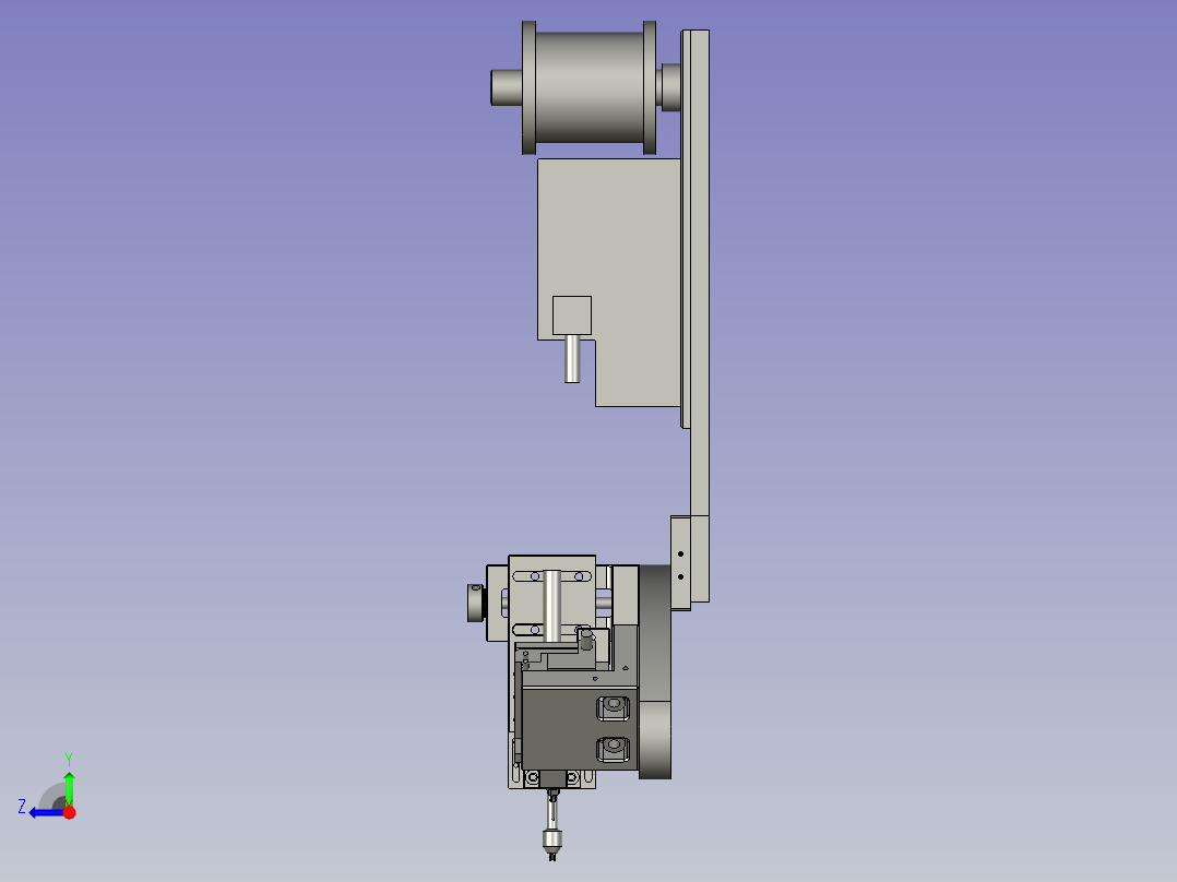 送锡丝轴右视图