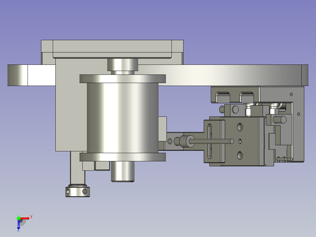 送锡丝轴俯视图