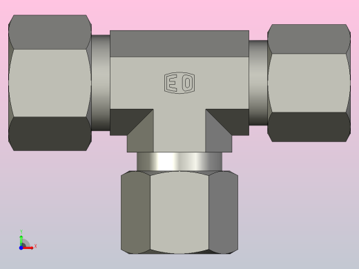 EO管接头三通异径管TR12 10 10L71.stp前视缩略图