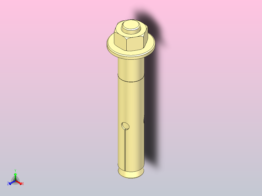 膨胀螺栓12 x 80mm毫米主视图