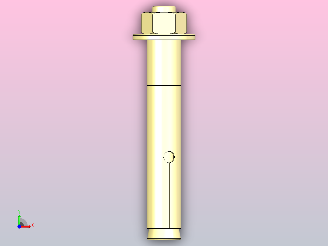 膨胀螺栓12 x 80mm毫米前视图