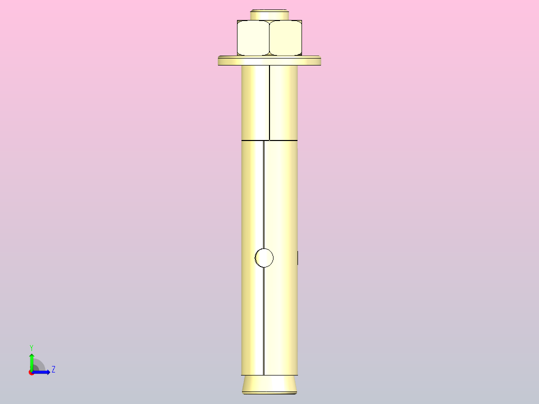 膨胀螺栓12 x 80mm毫米左视图