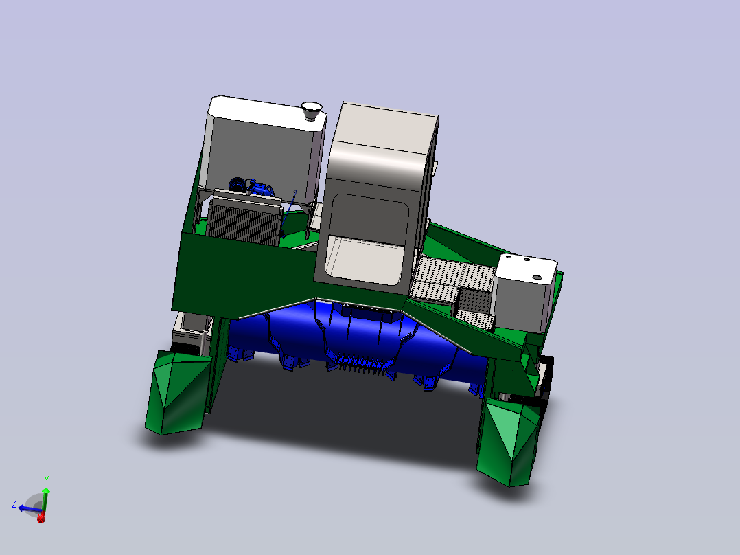 自走式翻堆机796882主视图