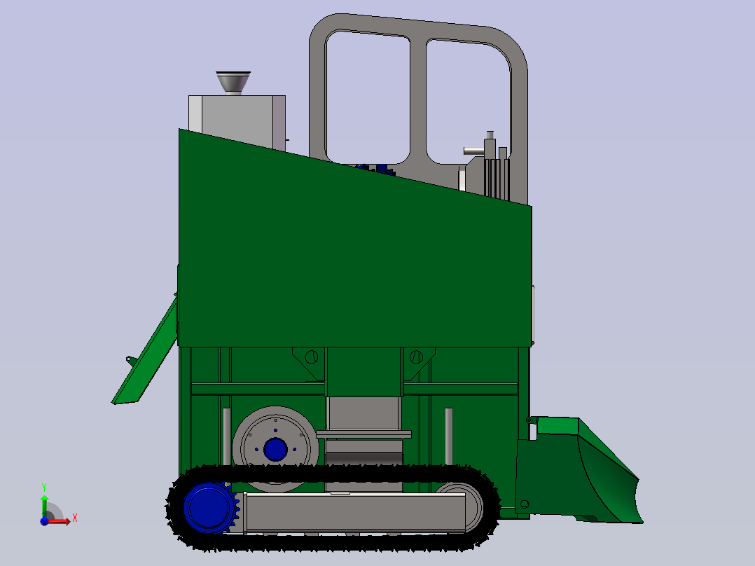 自走式翻堆机796882前视图