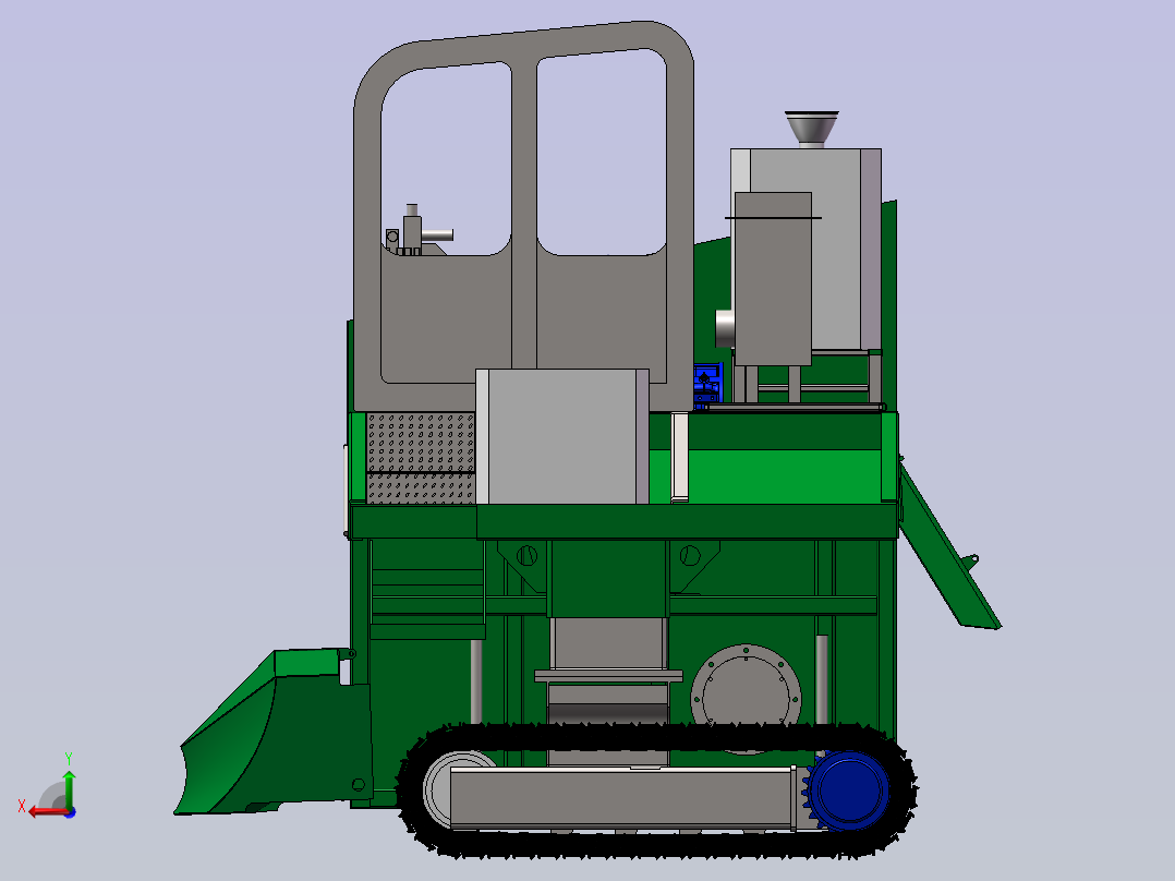 自走式翻堆机796882后视图