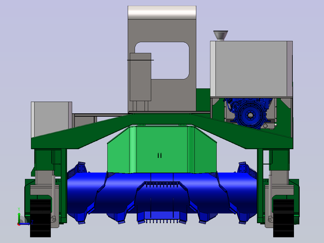 自走式翻堆机796882左视图