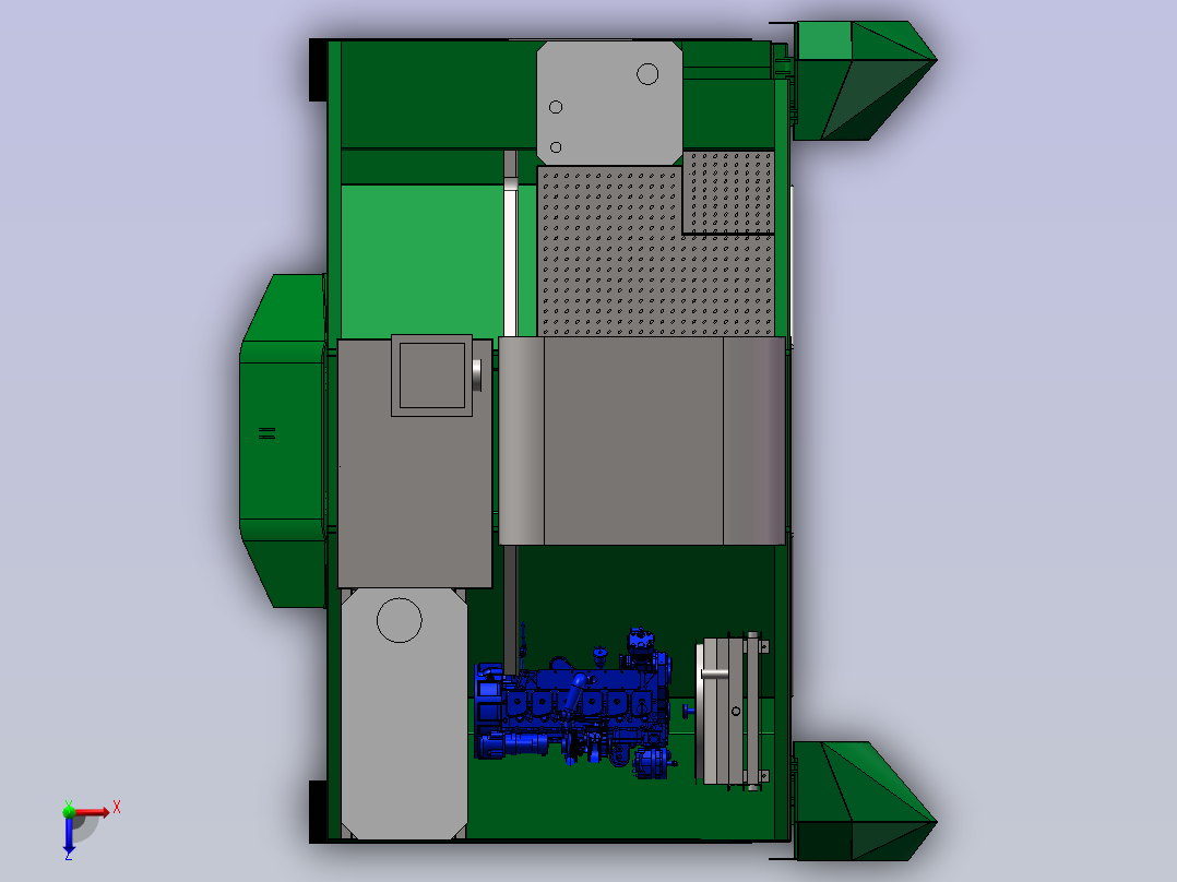 自走式翻堆机796882俯视图
