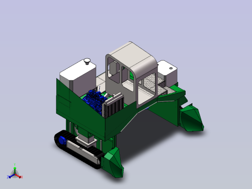 自走式翻堆机796882正等轴测缩略图