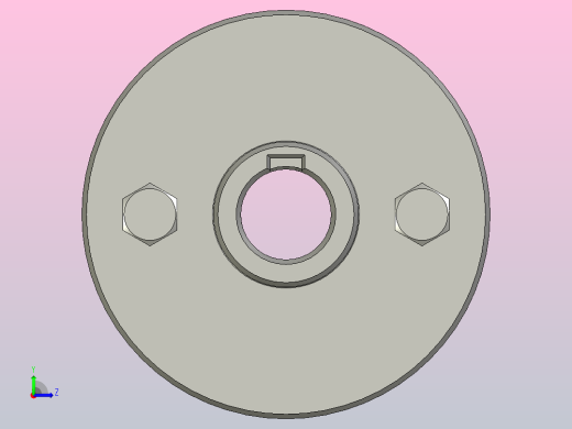 刚性法兰联轴器左视缩略图