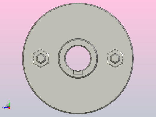 刚性法兰联轴器右视缩略图