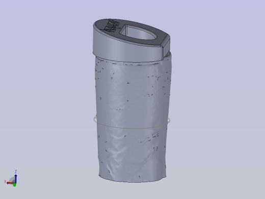 盖子是通过瓶子的3D扫描制作的