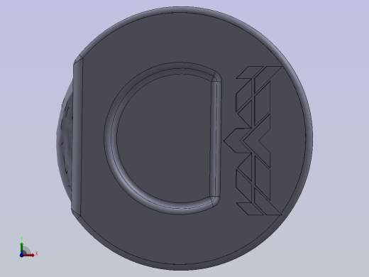 盖子是通过瓶子的3D扫描制作的前视缩略图
