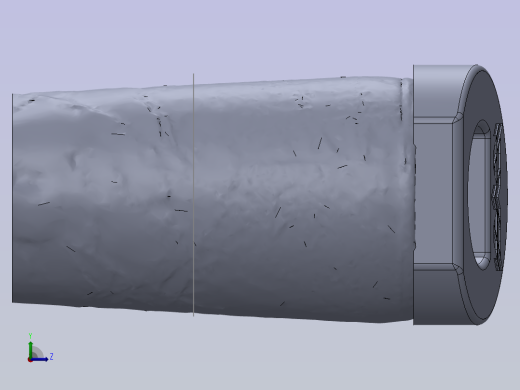 盖子是通过瓶子的3D扫描制作的左视缩略图