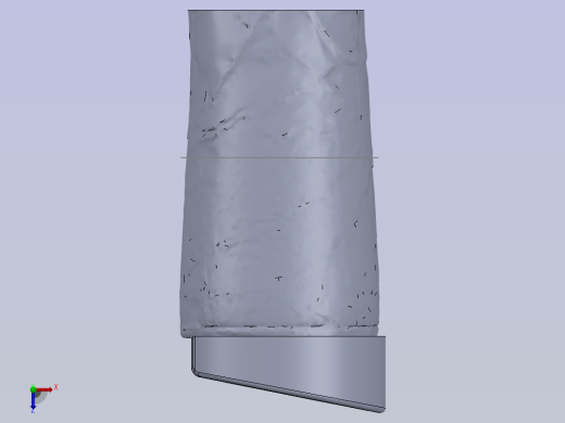 盖子是通过瓶子的3D扫描制作的俯视缩略图