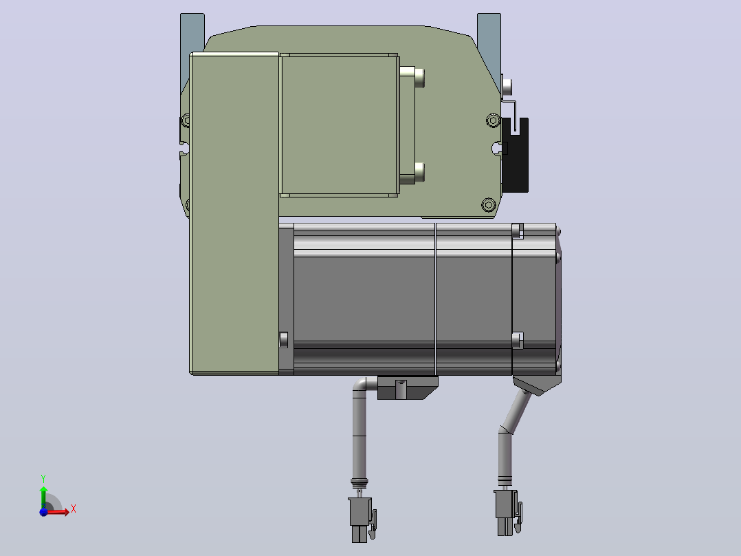 BDHB17M同步带模组[BDHB17M-L40-300-L-M40-C4-0001]前视图