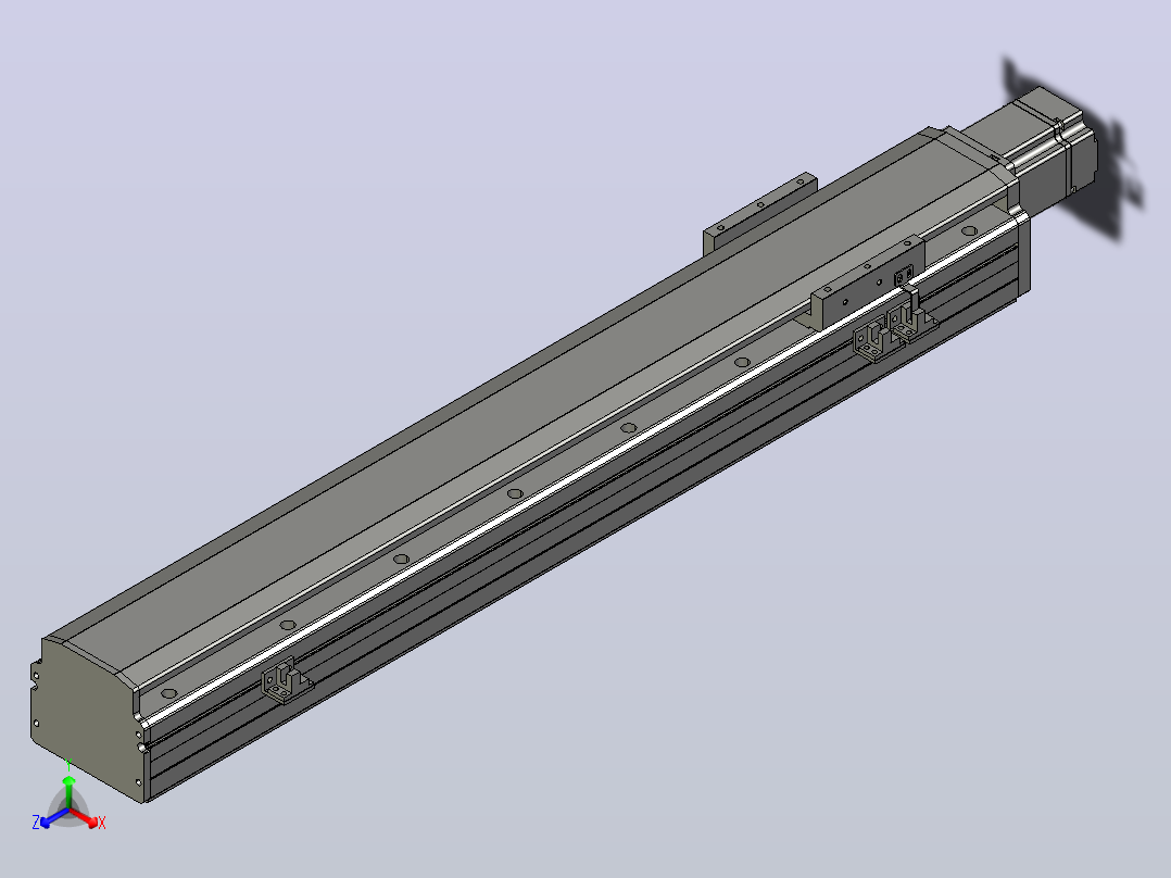 MT100BS半封闭丝杆滑台[MT100BS.L#.550.BC.P20.C3]主视图