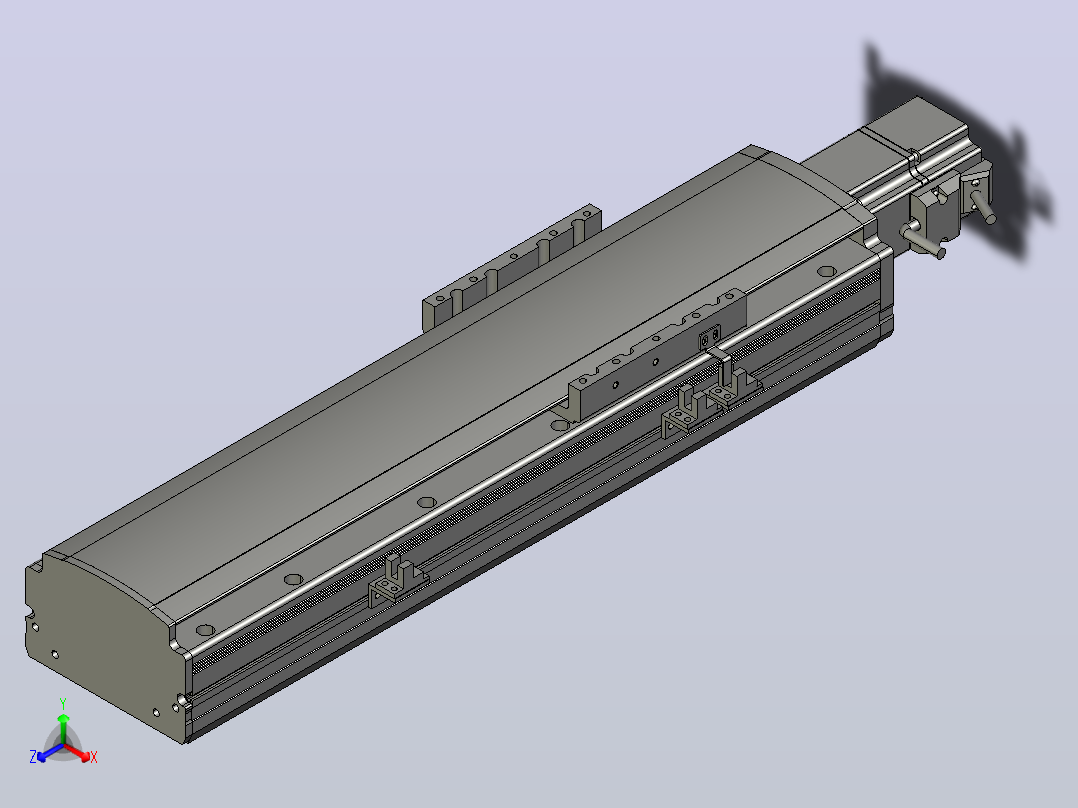 MT120BS半封闭丝杆滑台[MT120BS.L#.200.BM.P40.C3]主视图